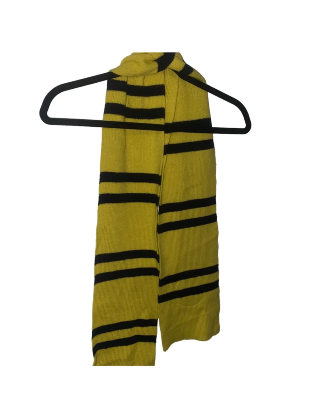 Women's Harry Potter Hufflepuff Knit Scarf Yellow Black